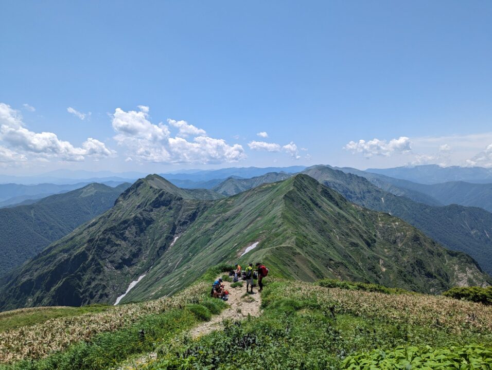 肩の小屋からの眺め