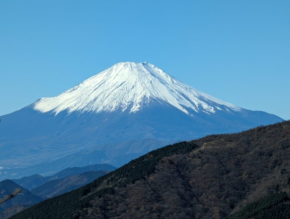 富士見台から富士山を望む