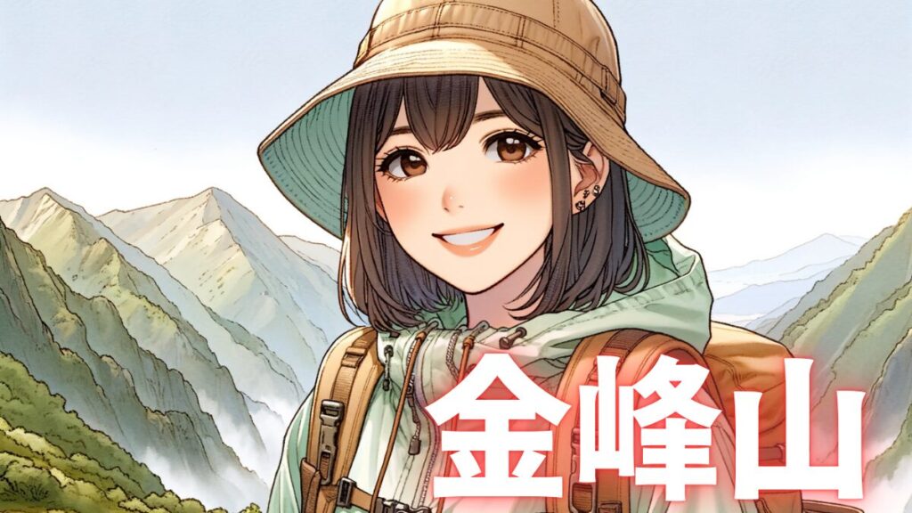 金峰山登山のアイキャッチイラスト