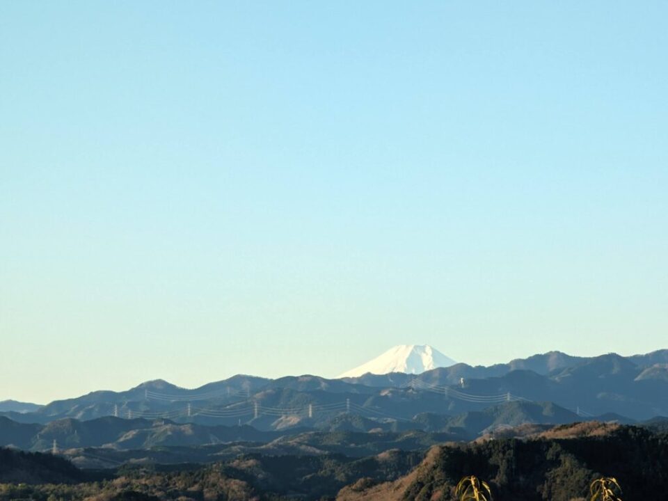 正月　日和田山から富士山