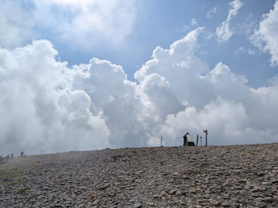 硫黄岳山頂