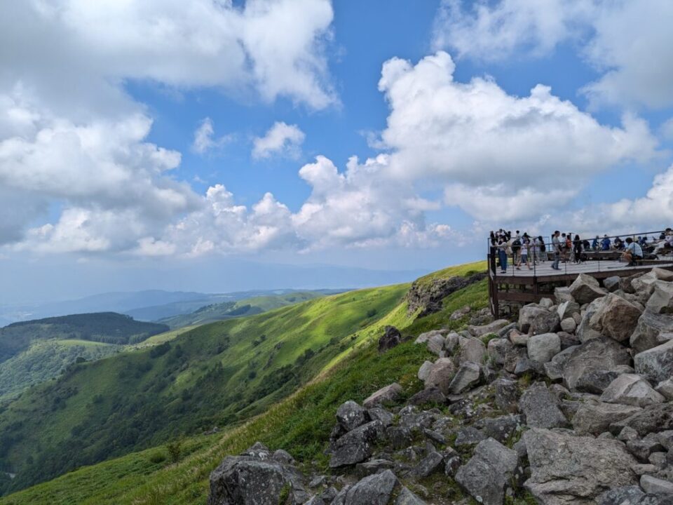 車山山頂のテラス