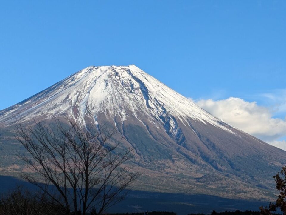 ふもとっぱらキャンプ場からの富士山