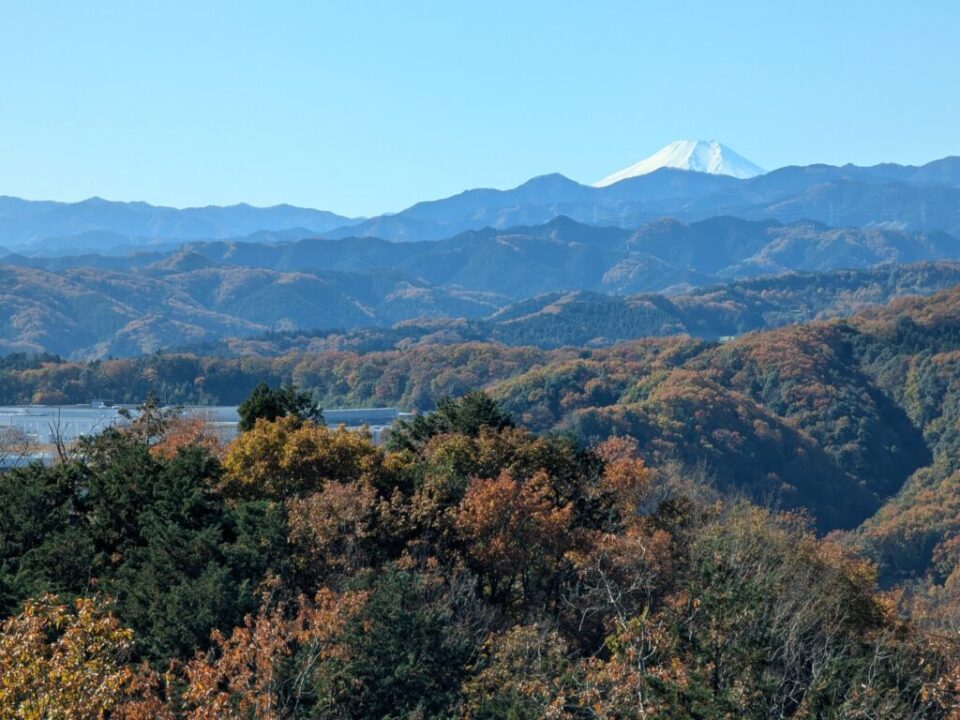 多峯主山　富士山を望む