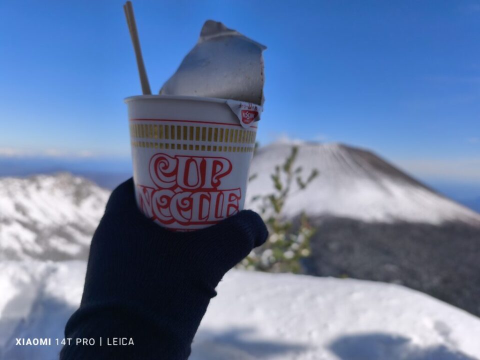 浅間山を見ながらランチ