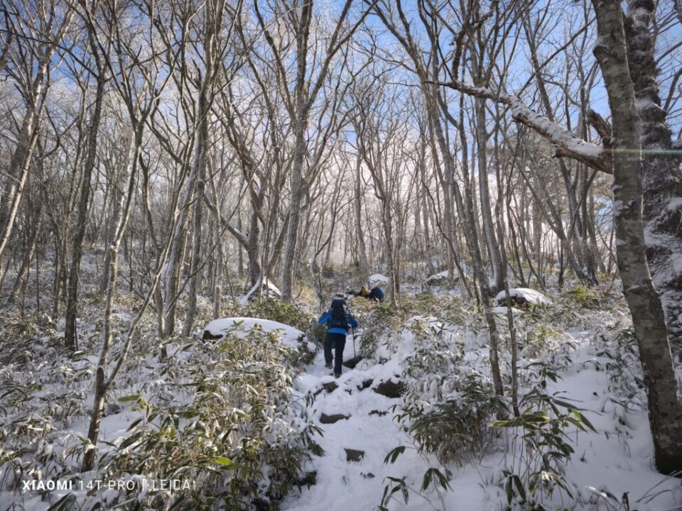 黒檜山登山口近く