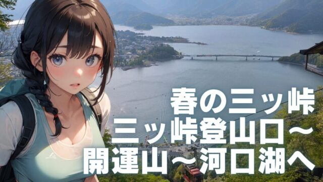 春の三ッ峠登山　アイキャッチ