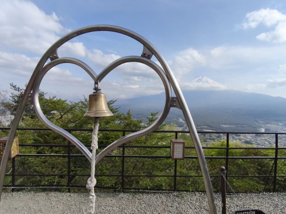 ロープウェイ駅からの富士山