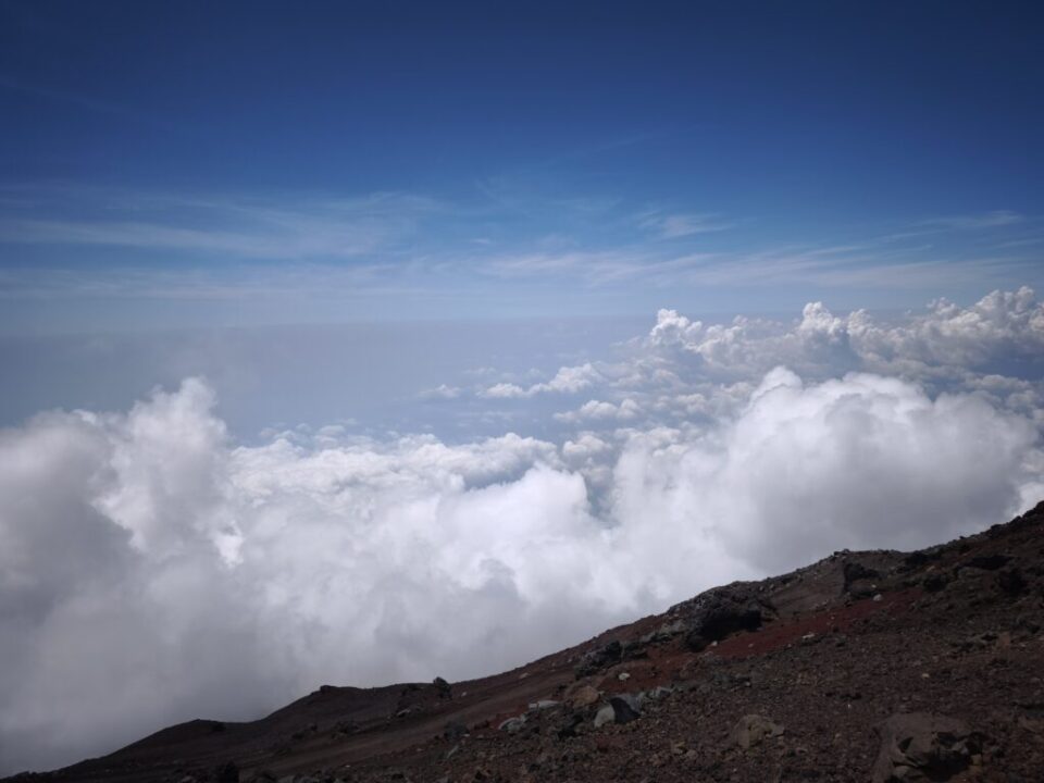 完全に雲の上です