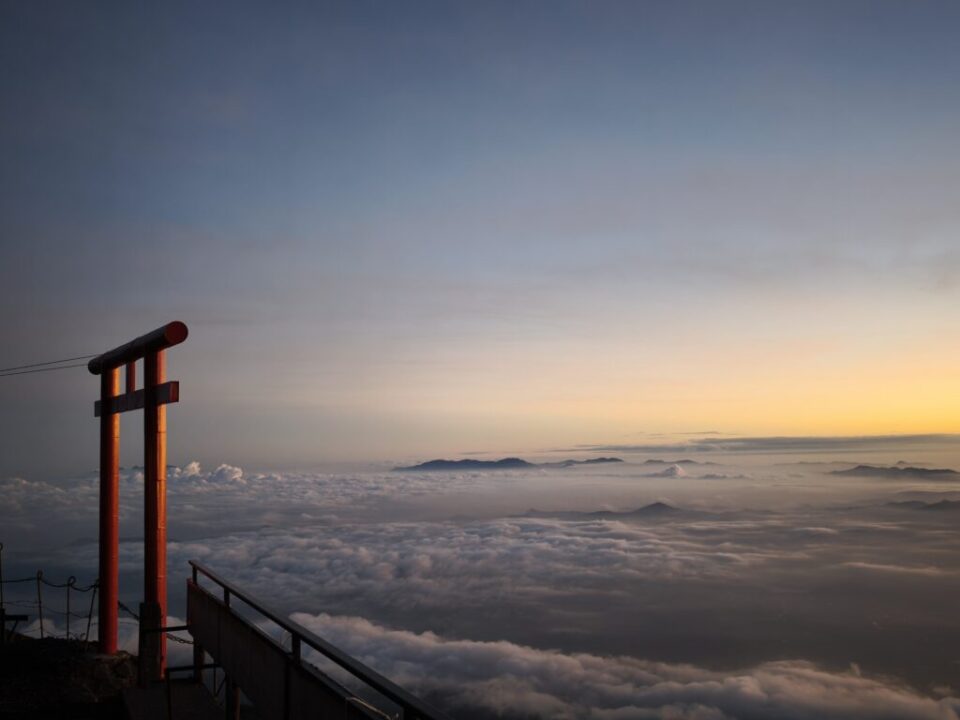 鳥居荘での朝