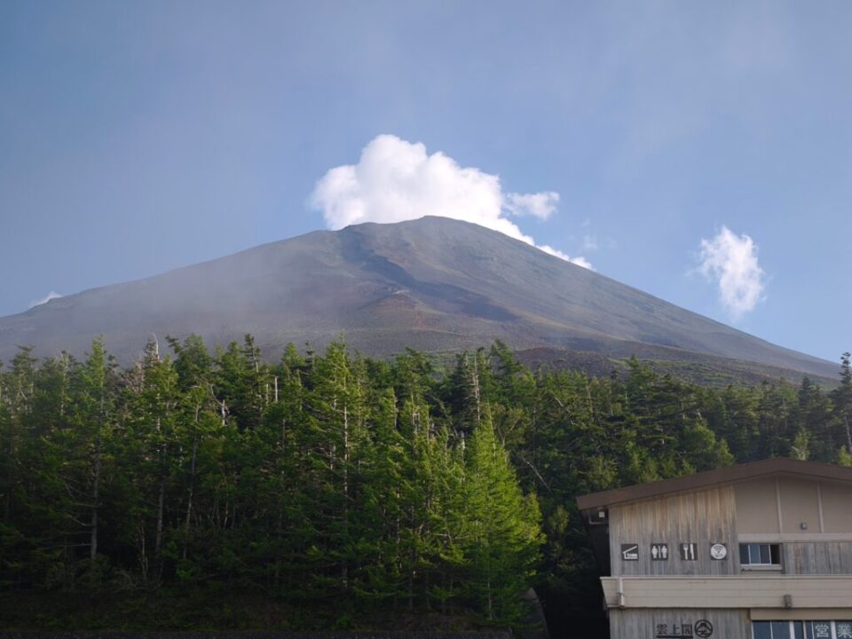 五合目から富士山