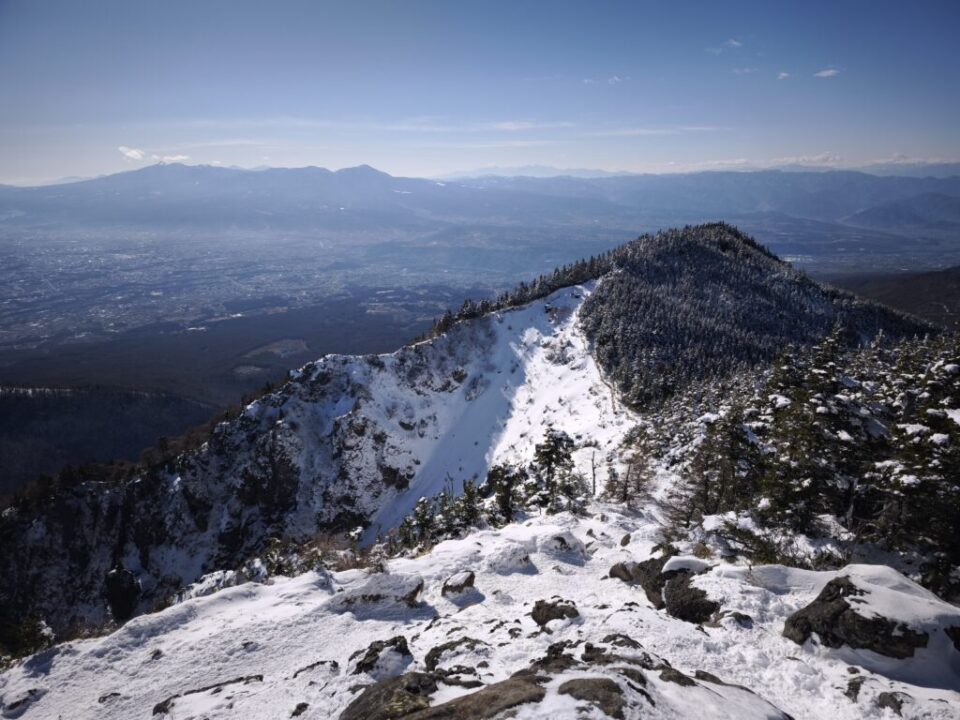 トーミの頭への稜線