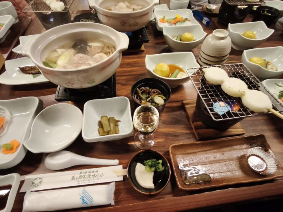 山本小屋の夕食