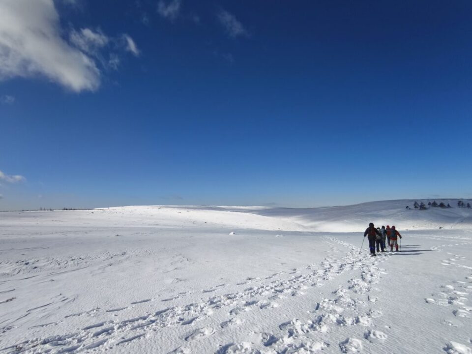 スノーシューツアー　二日目
